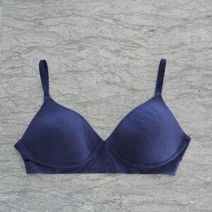 aerie Navy Wireless T-Shirt Bra